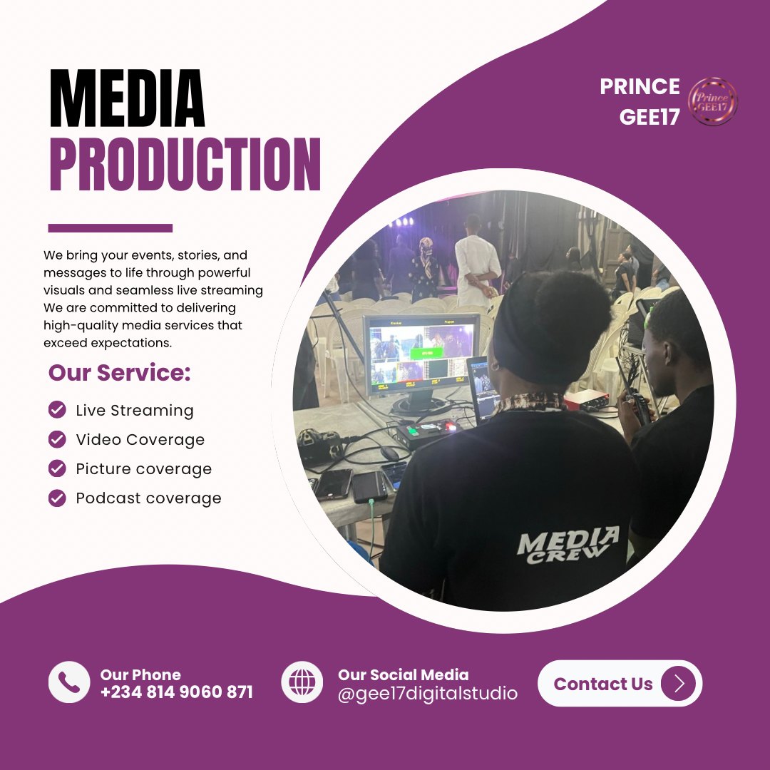Prince GEE17 media crew running a live production: live streaming, video coverage, picture coverage and podcast coverage